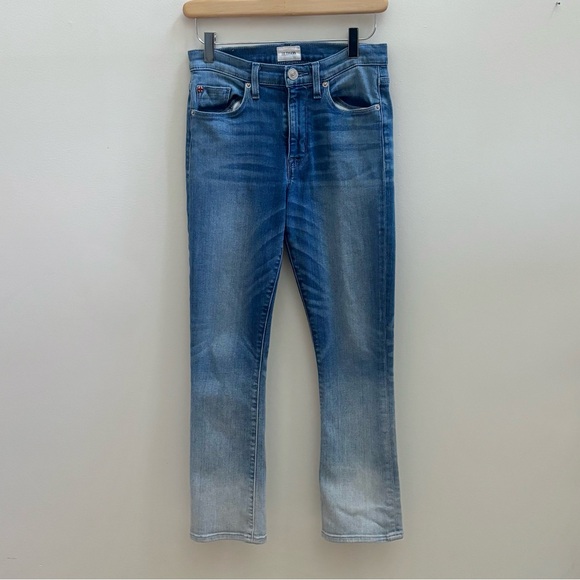 Hudson Harper High Rise Crop Baby Kick Flare Denim Jeans 26 - Picture 4 of 8